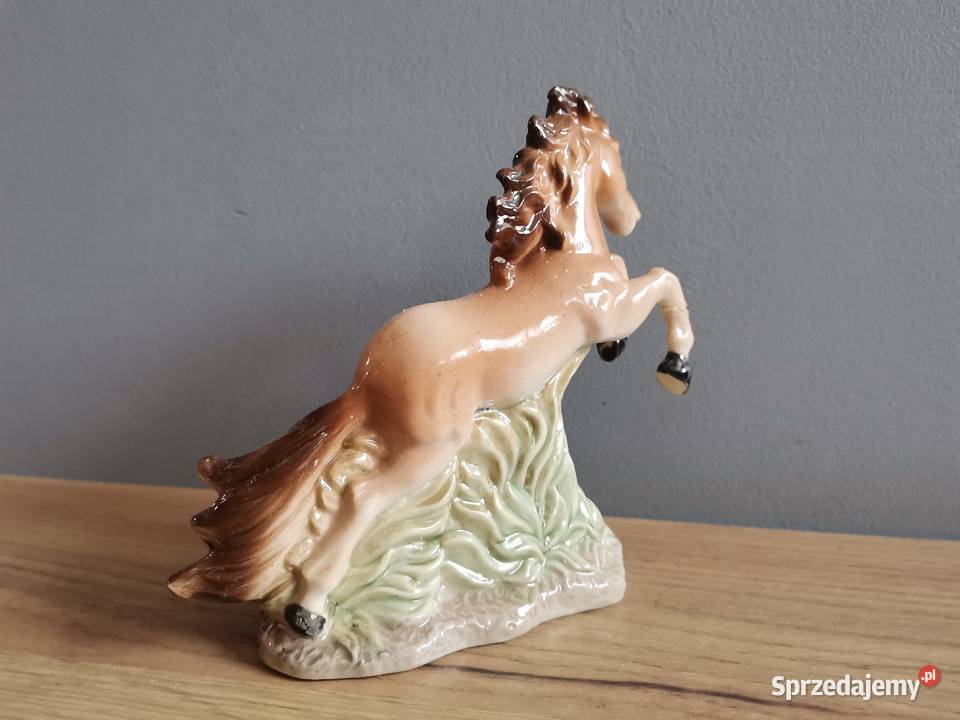 Stara figurka porcelanowa Koń śląskie Katowice