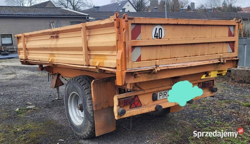Przyczepa jednoosiowa zarejestrowana 4 tony Przyczepy rolnicze Pokój