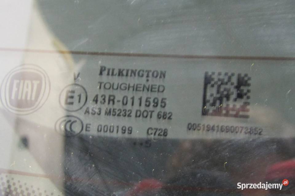 KLAPA BAGAŻNIKA TYLNA TYŁ 601 KPL FIAT 500X