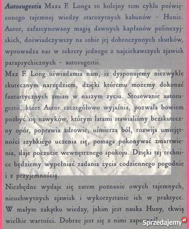AUTOSUGESTIA FREEDOM LONG śląskie Bielsko-Biała