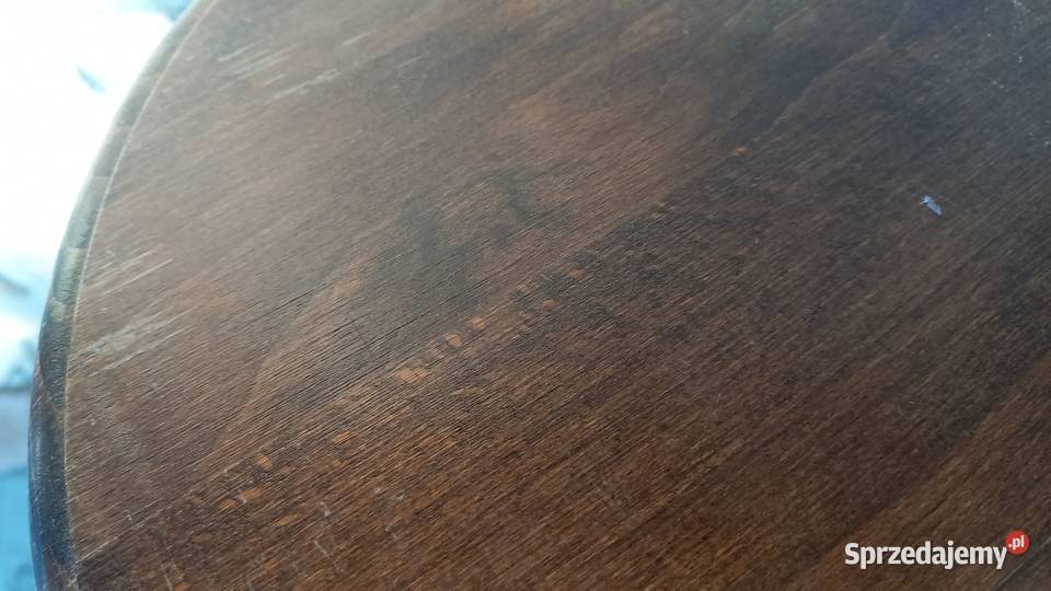 Kwietnik dębowy drewniany okrągły Stojak na