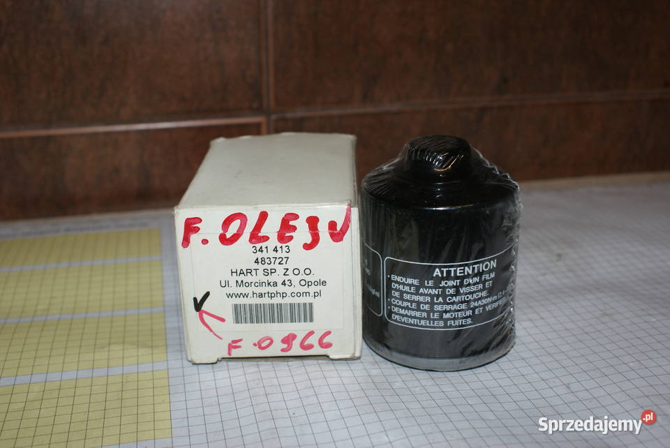 FILTR OLEJU APRILIA 483727 HF183 mazowieckie Białobrzegi