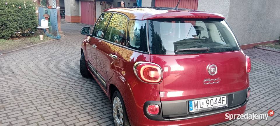Fiat 500l krajowy dobrze wyposażony benzyna z czerwony Czeladź sprzedam