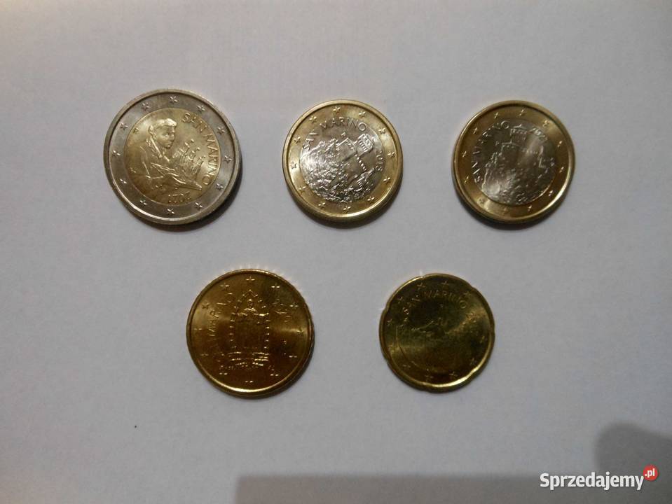 Kilka monet z San Marino Numizmatyka Bukowo