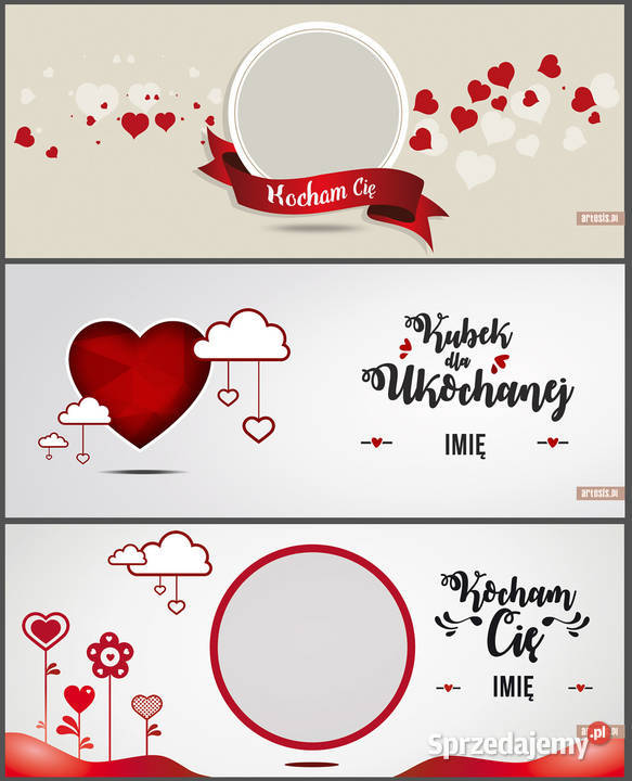 Foto Kubek projekty dvd 9 na Walentynki szablony