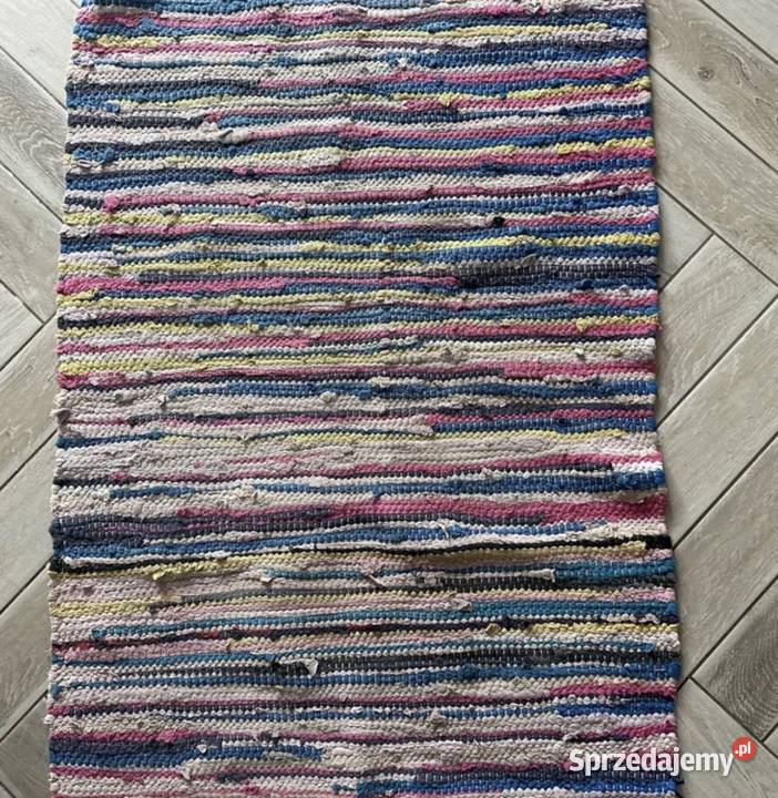Chodnik dekoracyjny ręcznie tkany Design 70x140 wielokolorowy Łódź