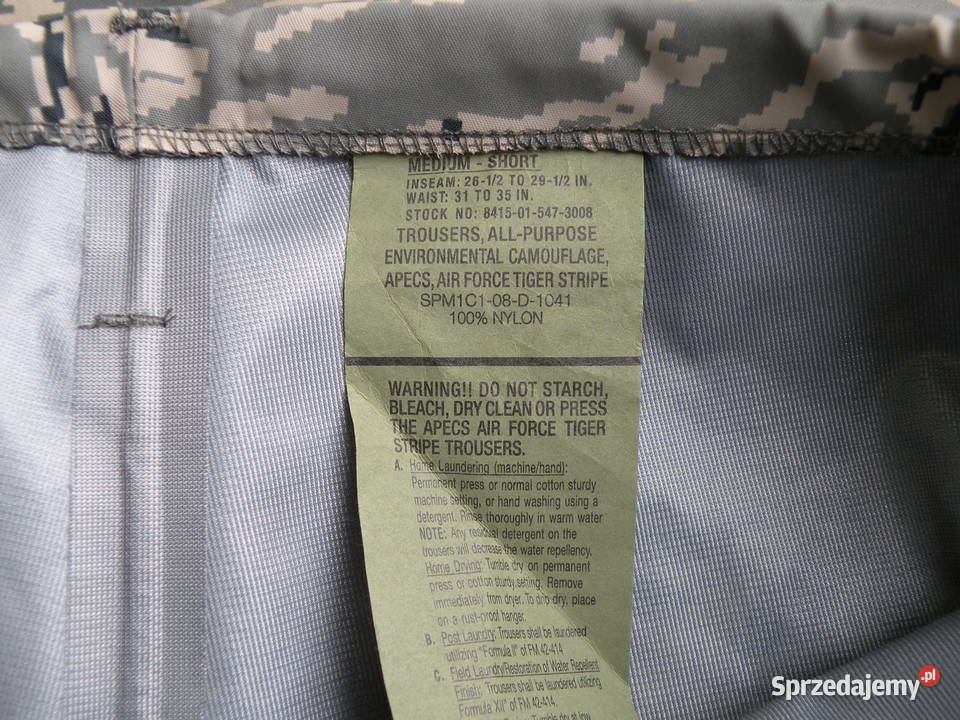 Spodnie ABU Goretex tiger stripes Medium Short Wrocław sprzedam