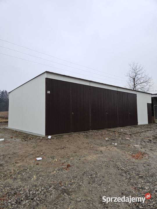 D177 Biały GarażWiata Blaszana Magazyn Magazyn Staszów