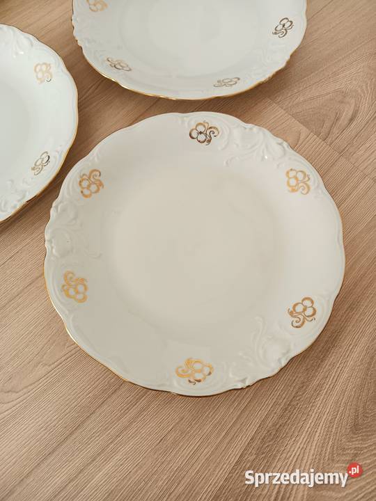 Zestaw talerze Wawel Fryderyka porcelana PRL 16 Kraków