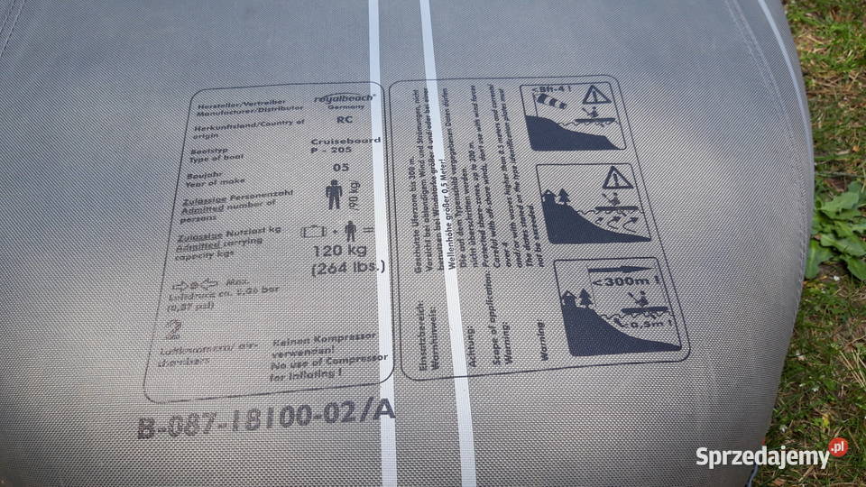 Deska kajak pneumatyczny Łódź