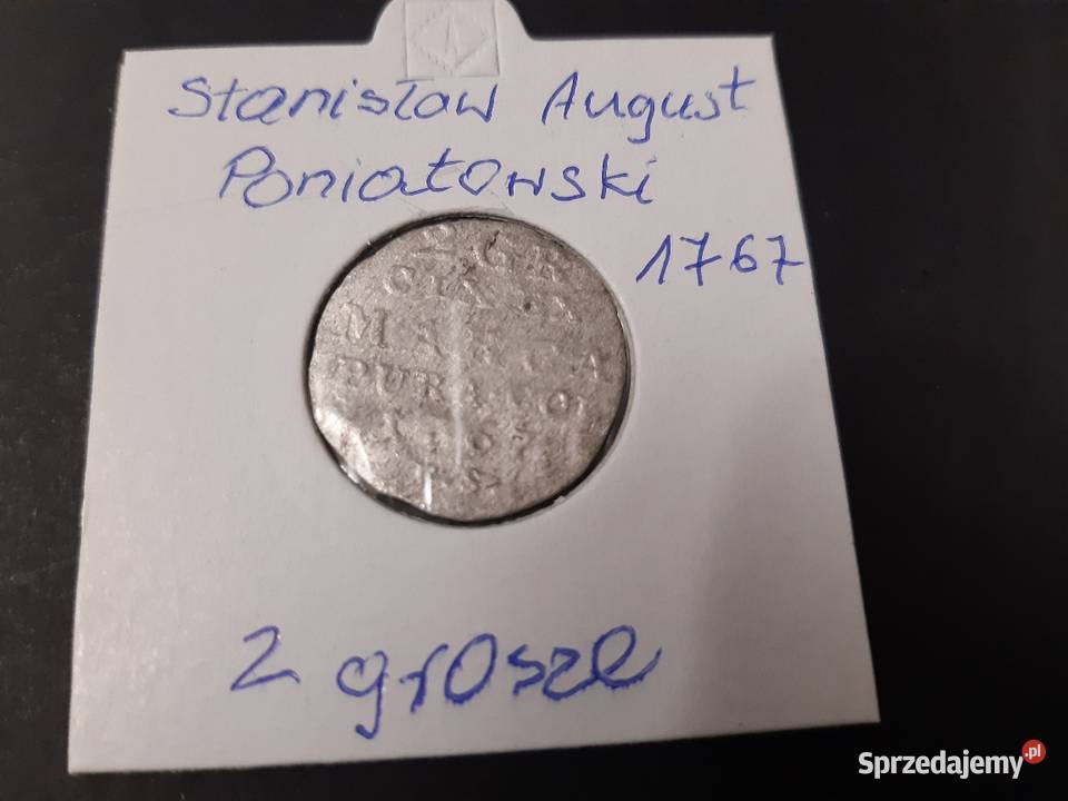 moneta srebrna Stanisława Augusta Poniatowskiego z 1767r
