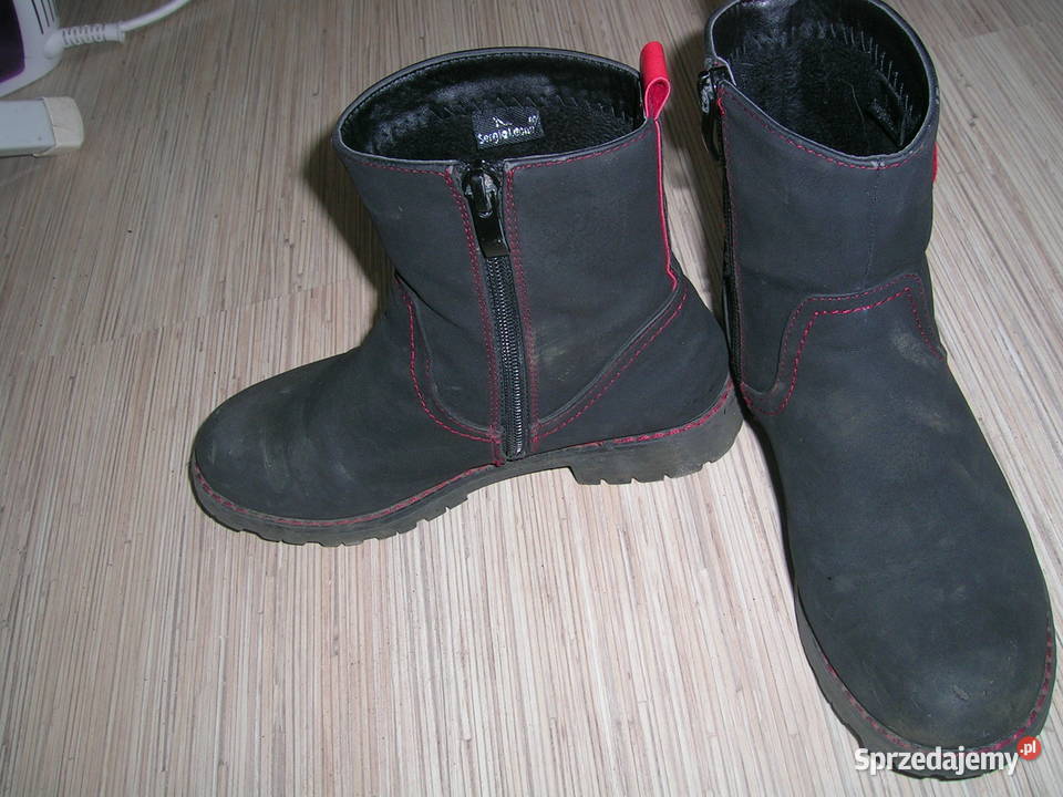 Kozaki ze skóry damskie 33 Czarna sprzedam