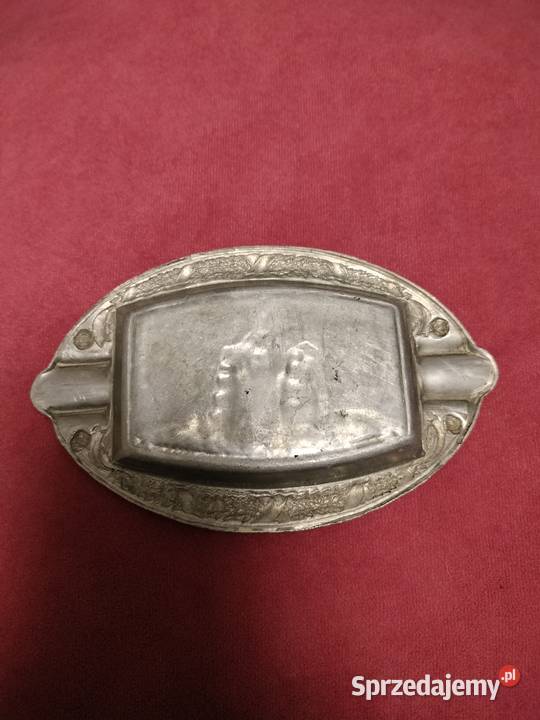 Popielniczka aluminiowa stara czasy PRL kolekcje zachodniopomorskie Choszczno