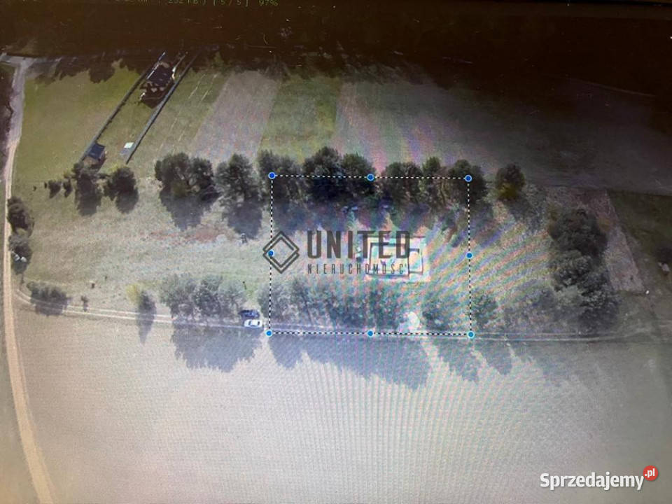 Działka z rozpoczętą budową domu w Białym Błocie asfalt Białe Błoto