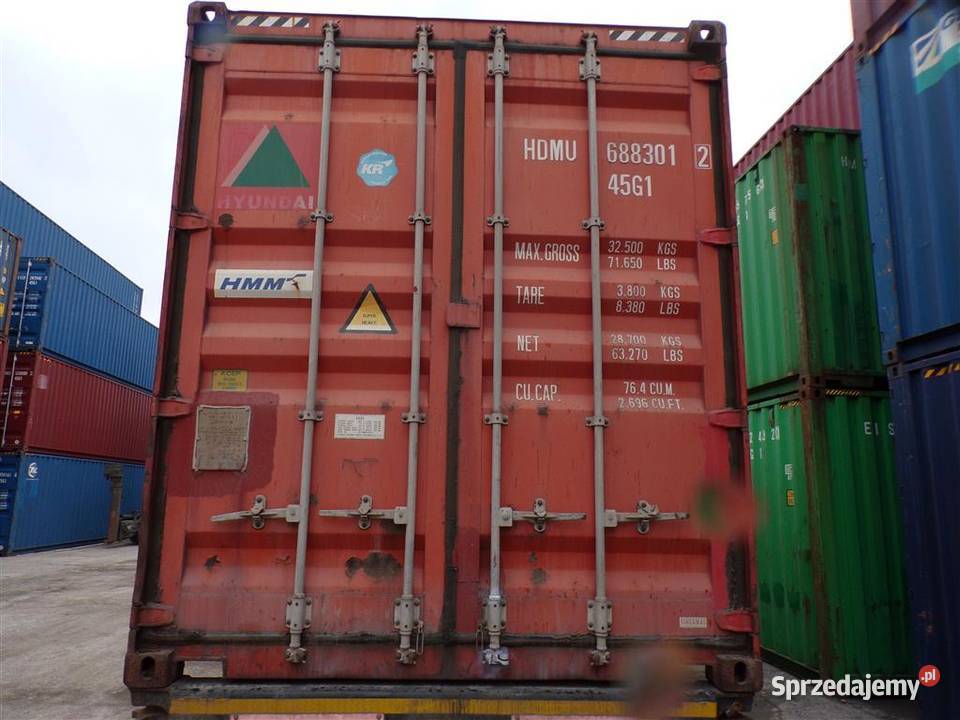 Kontener magazynowy 40HC używany 12 m Gdańsk sprzedam