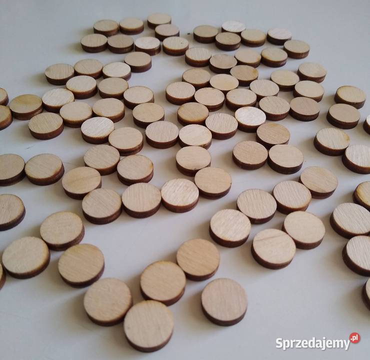 Koła Kółka Drewniane 11 mm Scrapki Decupage 100 Gdańsk