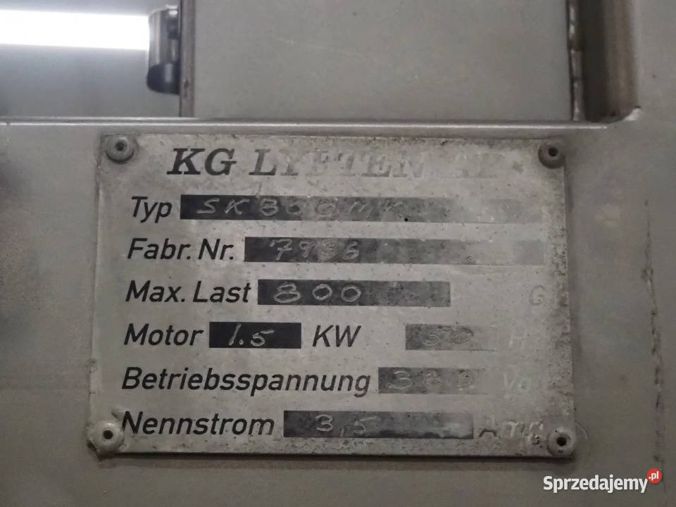 NIMO SK800MK Podnośnik dwusłupowy wywrotnica do Krotoszyn sprzedam