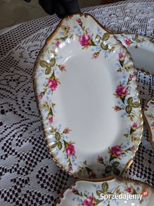 półmisek salaterka talerz Chodzież Iwona złota Kielce