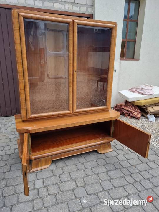 Stara witryna art deco antyk vintage lata prl Raszyn
