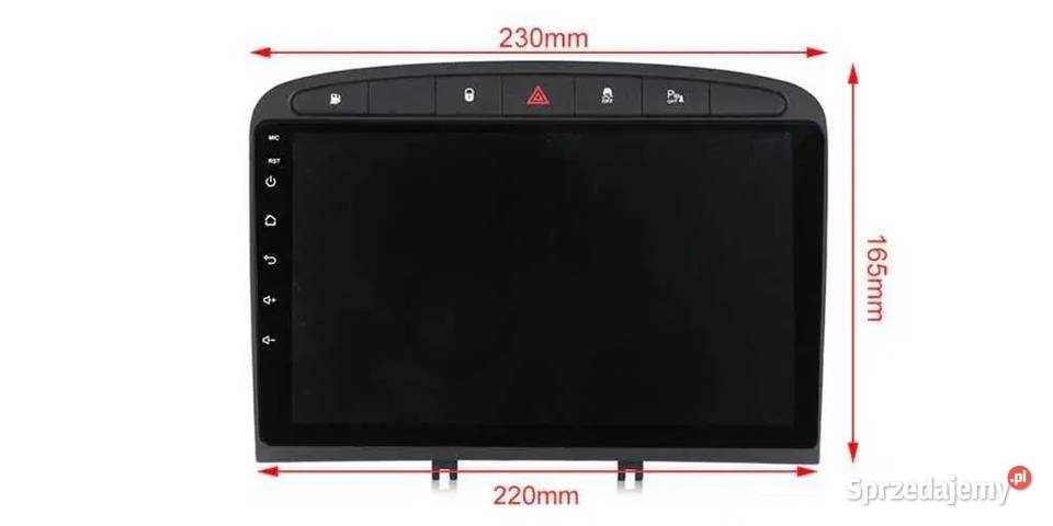 Radio android 10 Peugeot 308 308SW 408 2GB gps Ożarowice