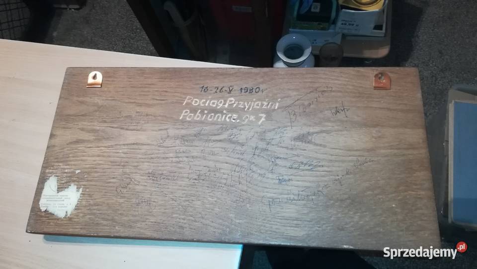 Stara płasko rzeźba mosiężna Czekanka Sadko Figurki i rzeźby Łódź sprzedam