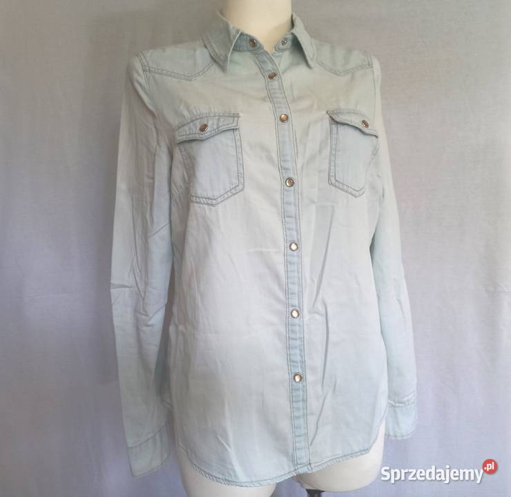 Koszula damska Jeans jasny cienki r 38 bawełna Białystok