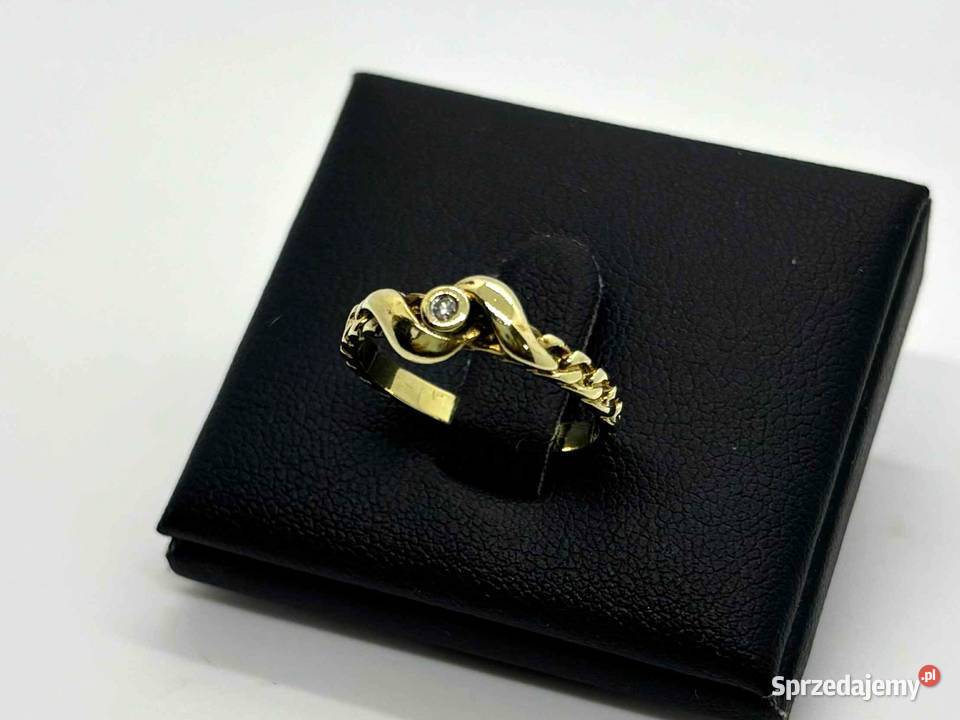 Złoty Pierścionek Z Diamentem pr 333 189g R12 sprzedam