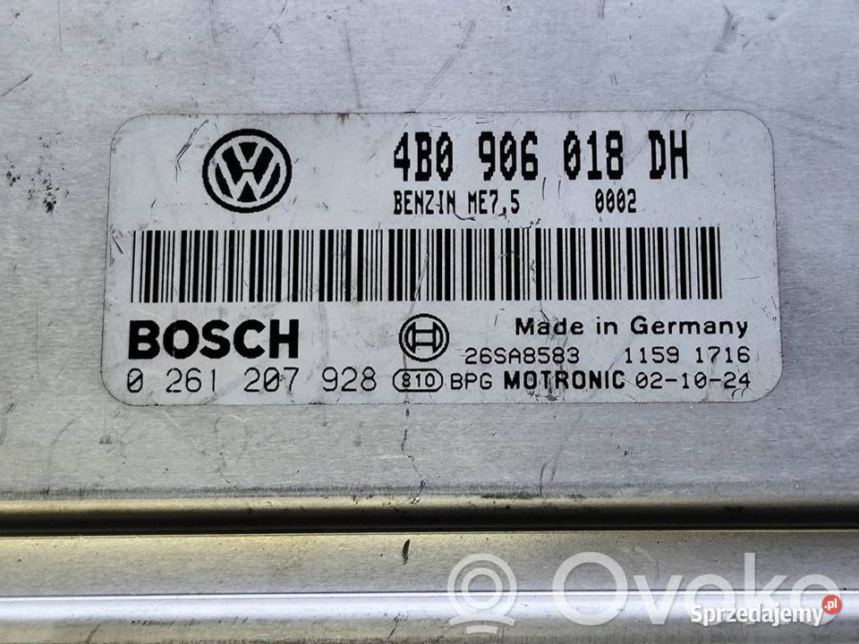 VW PASSAT B5 Skoda Superb 18 STEROWNIK KOMPUTER