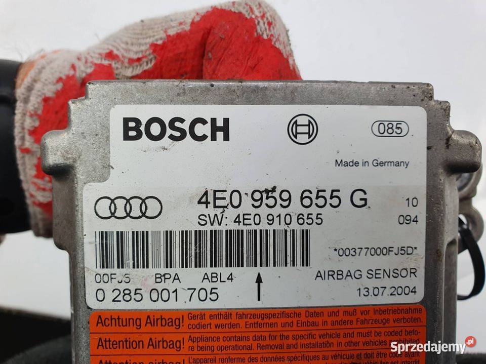 SENSOR AIRBAG AUDI A8 D3 4E0959655G Lipno