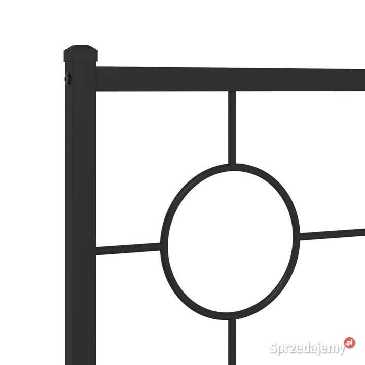 Łóżko Metalowe Czarne Rama Łóżka Ze Stelażem 91cm