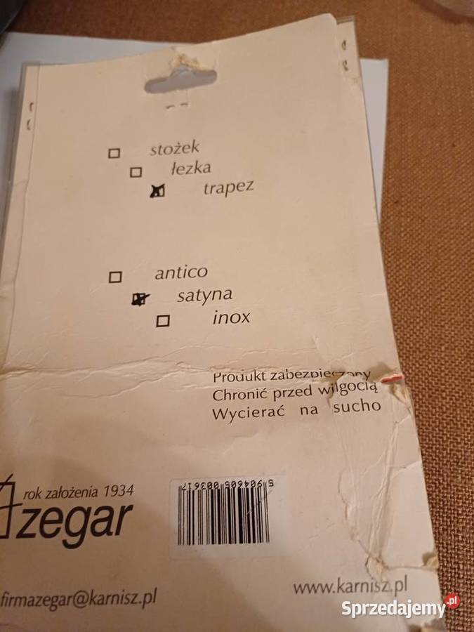 Mosiężne końcówki karnisza firmy Zegar Gdynia