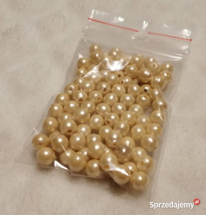 Koraliki 5mm kremowy ecru beżowy 88 8 Kreatywne Czeladź sprzedam