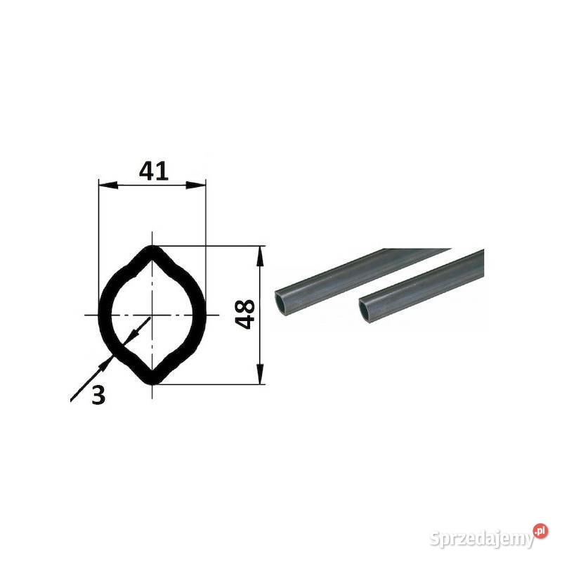 Rura 1m profil cytrynka 41x48 G4 W2300 008211