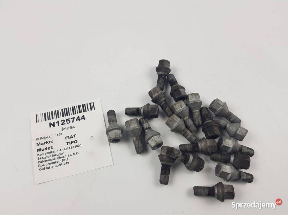 ŚRUBA ŚRUBY KOŁA KOMPLET FIAT TIPO II Lipno