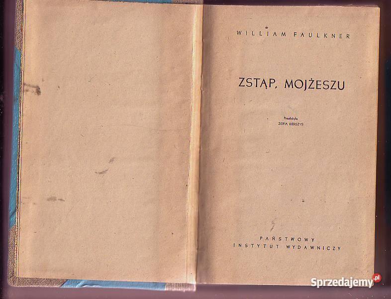 5274 ZSTĄP MOJŻESZU WILLIAM FAULKNER Czyrna