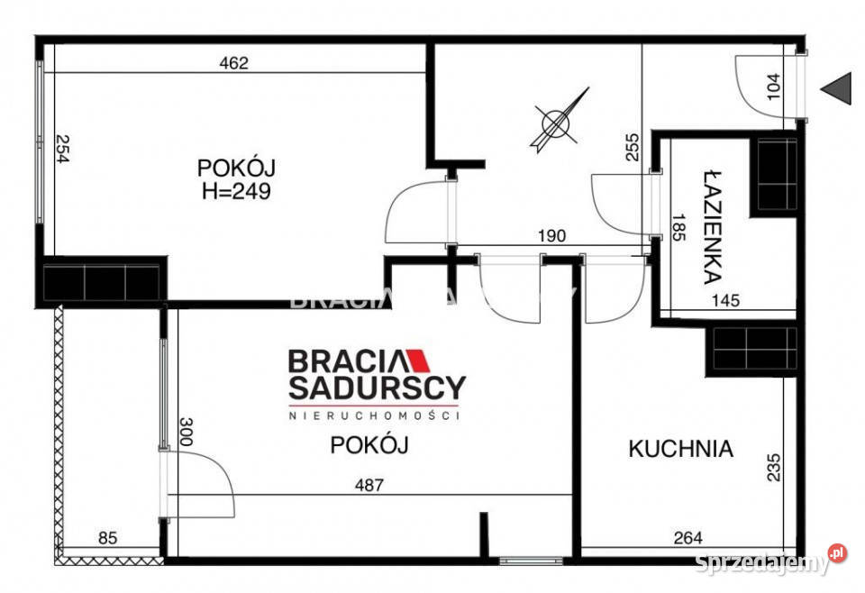 Mieszkanie Kraków Zaułek Wileński 48m 2 pokoje Wynajem Mieszkania