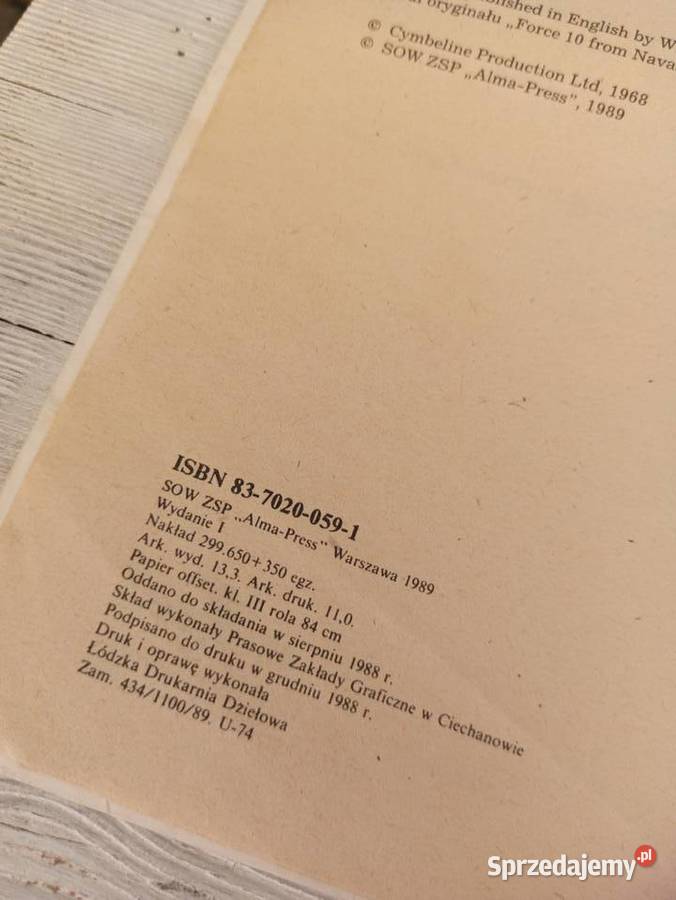 Komandosi z Nawarony Alistair MacLean wydanie 1 Bielsko-Biała