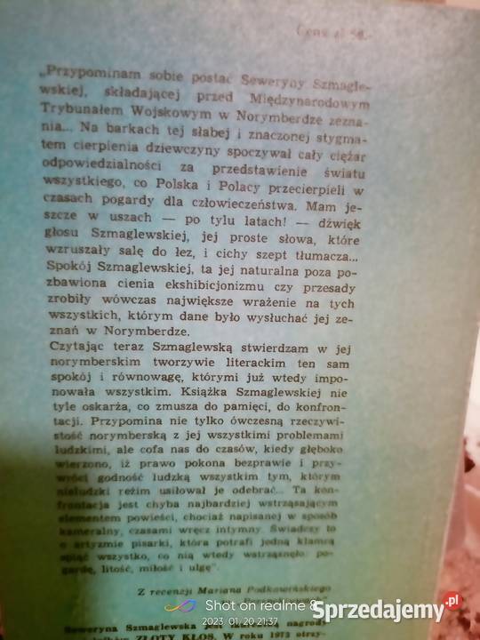 Niewinni w Norymberdze Szmaglewska książki Warszawa