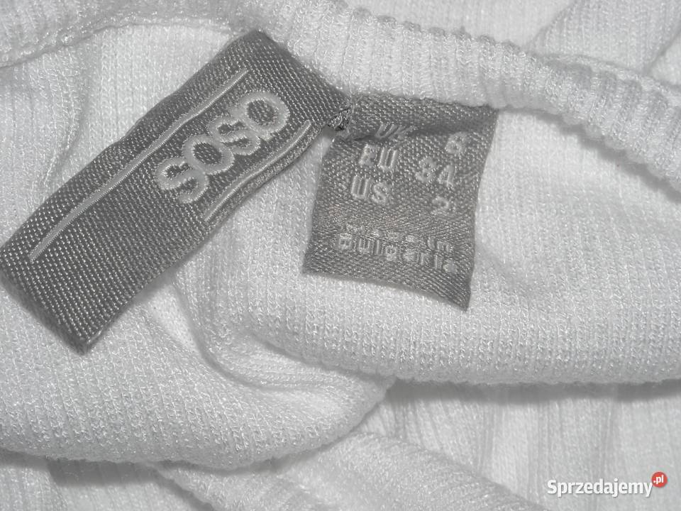 biały prążkowany top asos xs Lubartów