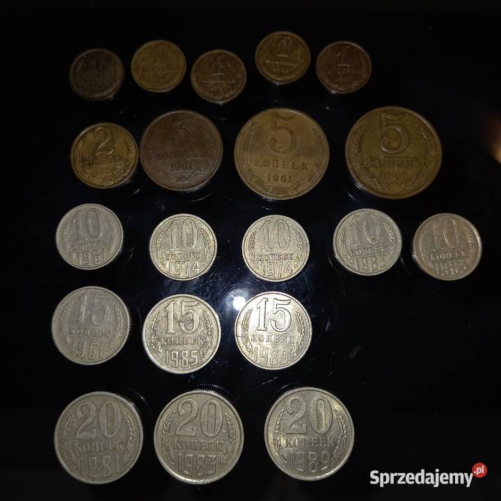 CCCP kopiejki 1961 1989 20sztuk Zemborzyce Podleśne