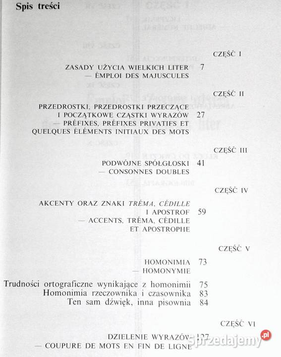 Poradnik ortograficzny polaków język francuski Pozostałe sprzedam