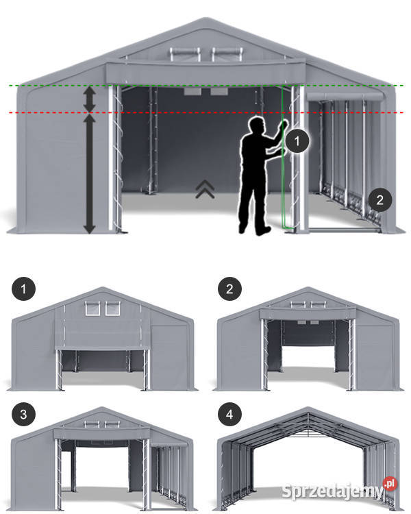 DAS COMPANY 6x12m Namiot magazynowy polar Magazynowanie mazowieckie Warszawa sprzedam