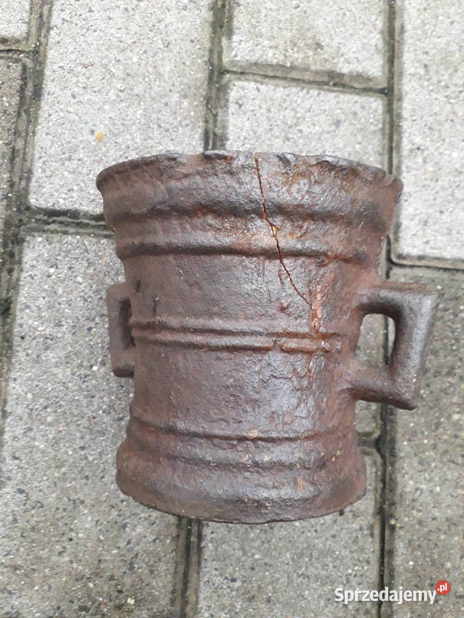 Stary moździeż zeliwny zabytkowy mazowieckie