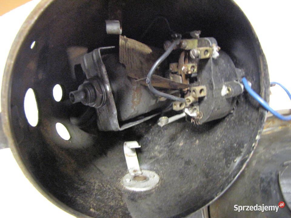 Lampa przód Csepel Danuvia stacyjka szkło ramka świętokrzyskie Rzepin Drugi