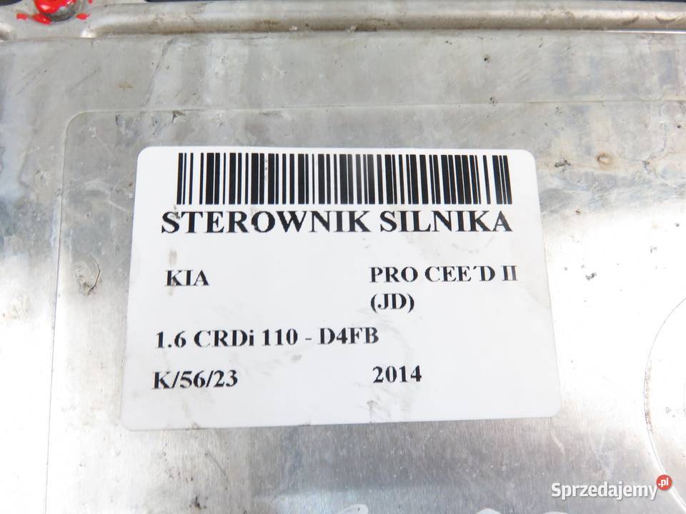 STEROWNIK KIA PRO CEED II 16 CRDi 0281031491 Części samochodowe