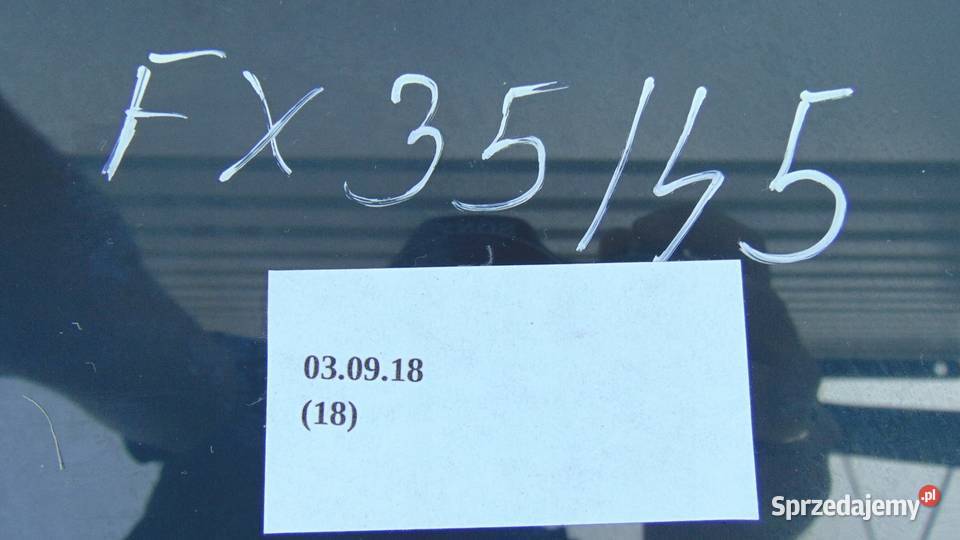 SZYBA BOCZNA DRZWI TYŁ PRAWA INFINITI FX35 FX45 osobowe Nowy Tomyśl