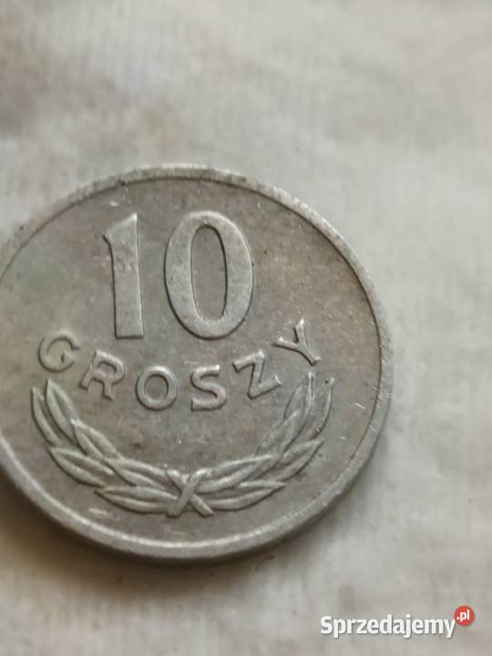 Sprzedam monetę 10 groszy 1972 mała skrętka Chełm
