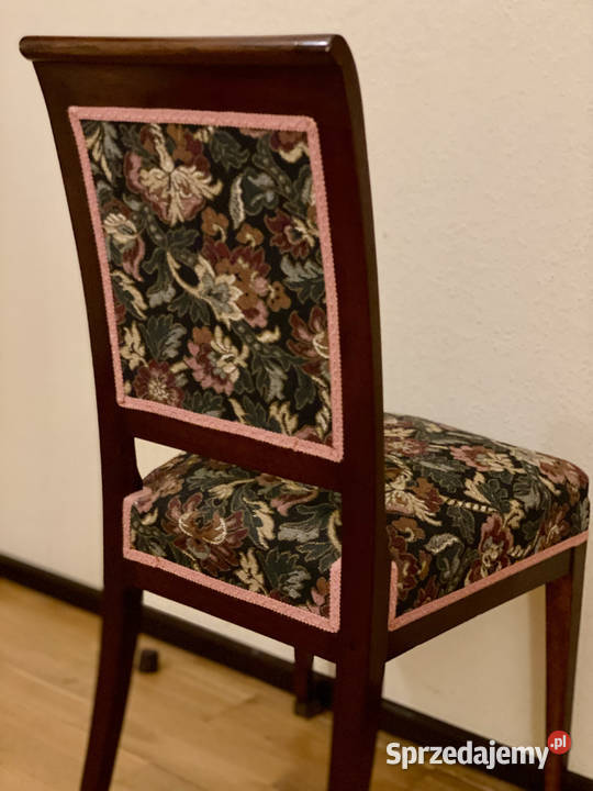 Antyk 4 Krzesła Empire Lwie Łapy Okres Warszawa