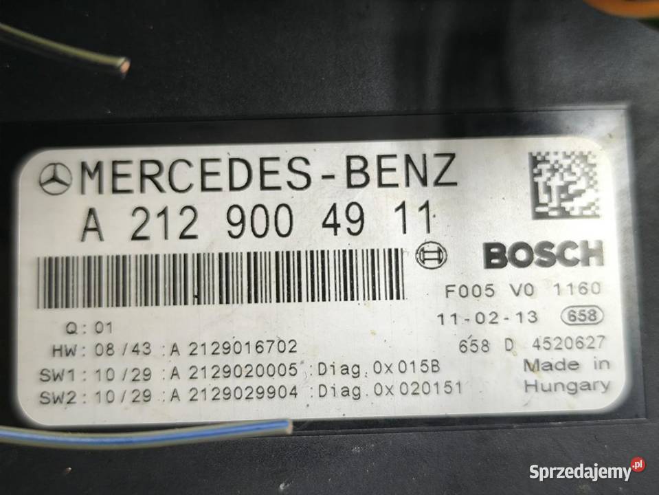 MODUŁ STEROWNIK SAM MERCEDES ECLASA W212 SEDAN