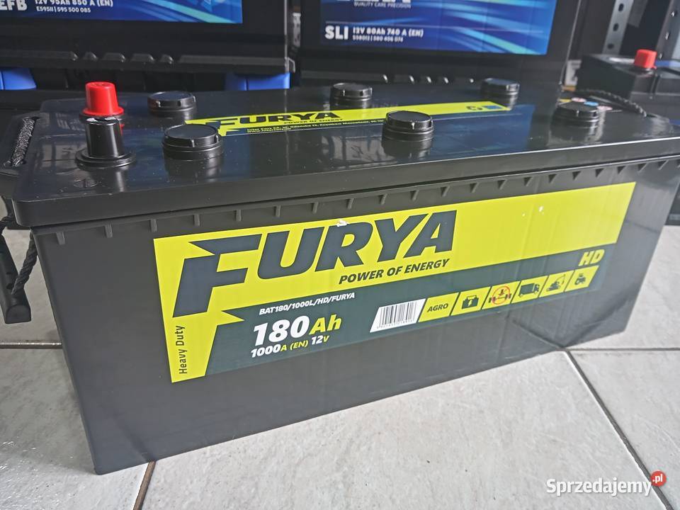 Akumulator ciężarowy 180Ah 1000A L FURYA